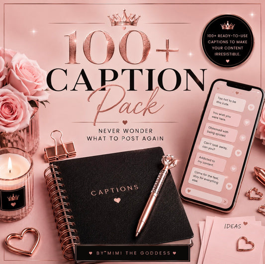 100+ Caption Pack