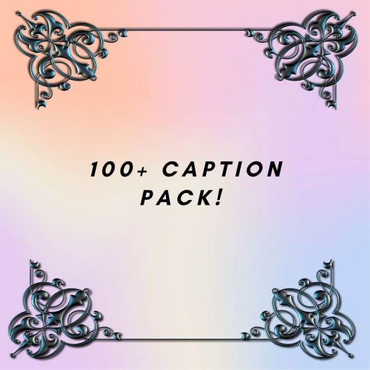 100+ Caption Pack